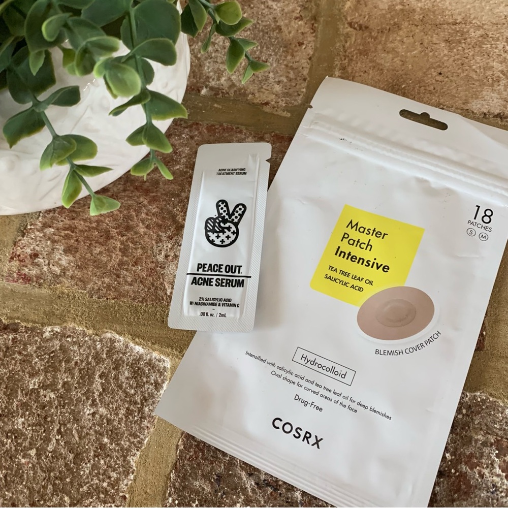 ✨$5✨ COSRX Master Patch Intensive & Peace Out Acne Serum